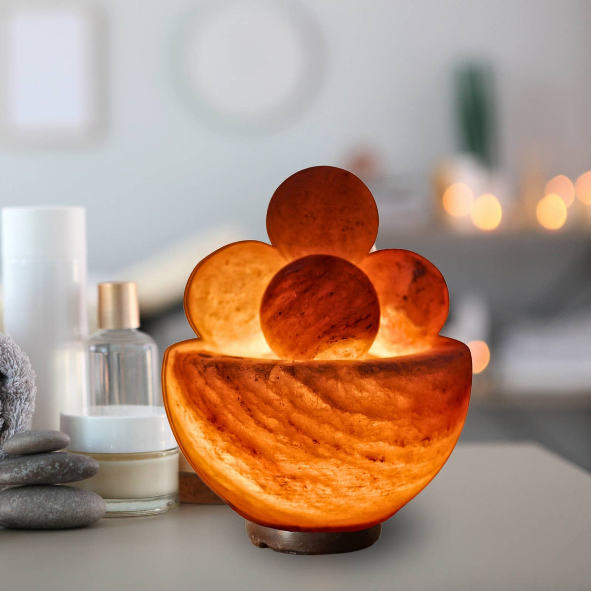 Himalayan Salt Lamp with Massage Balls