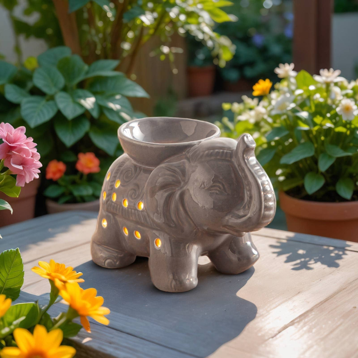 Keramická Aróma Lampa — Motív Slon